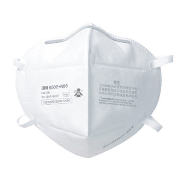 (50 ea) 3M 9502+ Particulate Respirator Vertical Flat-Fold Design Mask