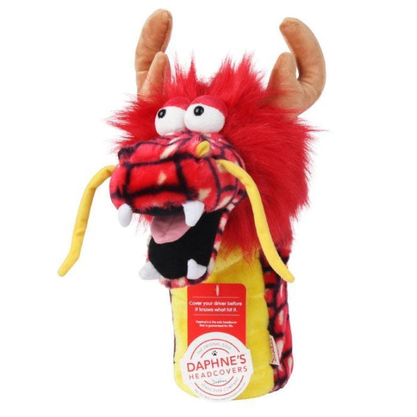 Daphne's Red Dragon Driver Head Cover Cute Plush Animal Doll Headcover