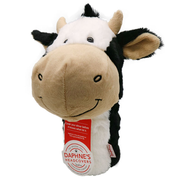 Daphne's Happy Cow Driver Head Cover Cute Plush Animal Doll Headcover