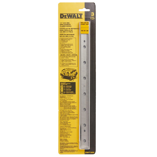 (1 Pack 3 Pcs) Dewalt DW7352 Planer Blade 13-Inch For Dewalt DW735 Planers