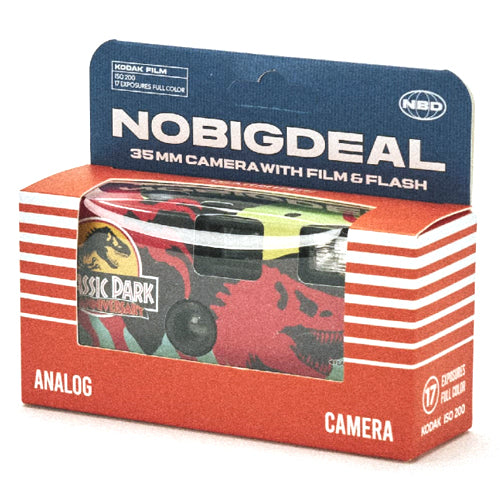 NBD Analog 35mm Camera with Film & Flash Ready to-Use Camera (Jurassic Park)