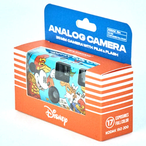 NBD Analog 35mm Camera with Film & Flash Ready to-Use Camera (Disney Mickey Minnie Mouse)