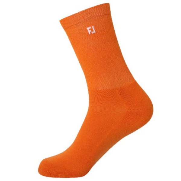 FootJoy FJ Pro Dry Men's Crew Fashion Golf Socks Maximum Comfort (Orange)