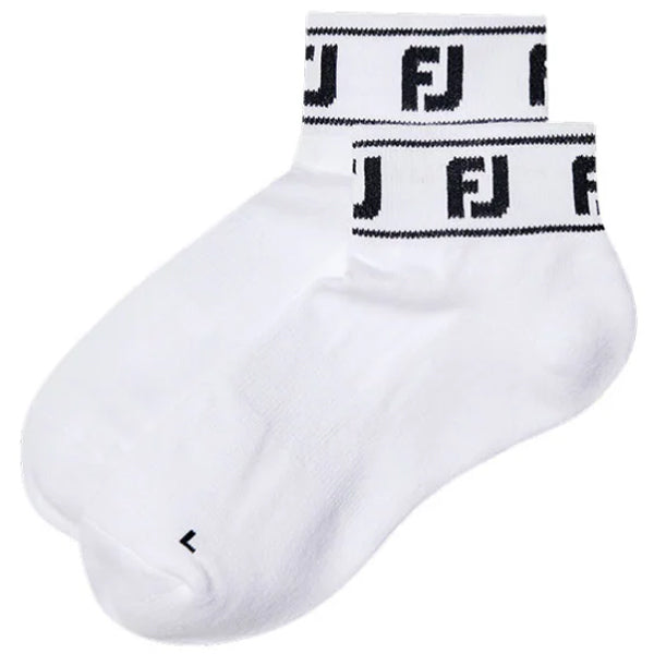 FootJoy FJ Women's Quarter Socks Maximum Golf Comfort (White)