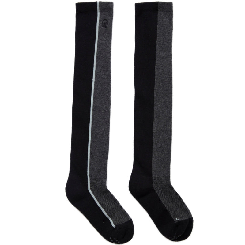 Honma Women's Black Line Knee Socks High-End Performance Golf Apparel (Black)