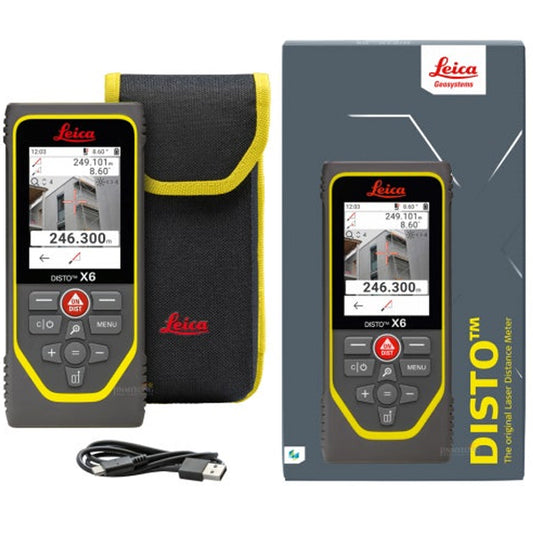 Leica DISTO X6 Extremely Rugged Laser Measure Distance Meter