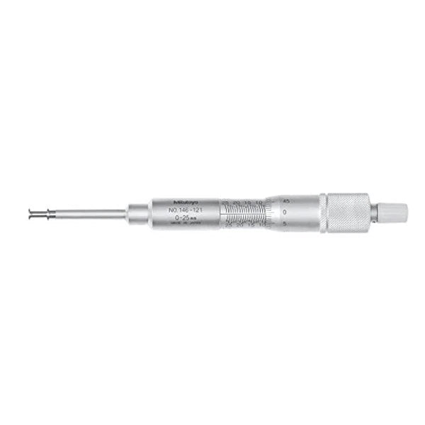 Mitutoyo 146-121 Groove Micrometer with Non-Rotating Spindle 0-25mm
