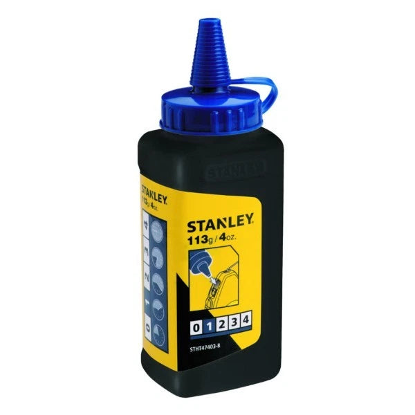Stanley STHT47403-8 Chalk Line Powder Refill 113g (Blue)