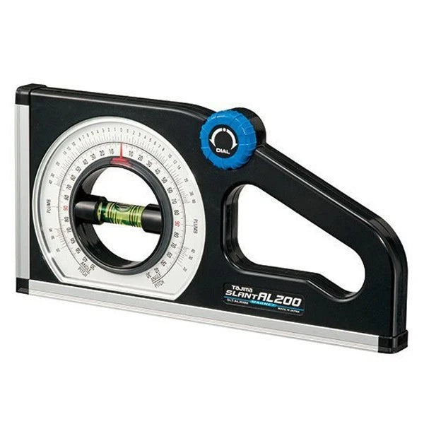 Tajima SLT-AL200M Slant Angle Meter, Dual-Scale Rotary Pitch Finder Magnetic