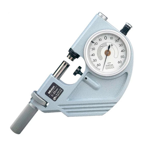 Mitutoyo 523-121 Dial Snap Meter Lever Micrometer Gauge 0-25mm Range 0.001mm