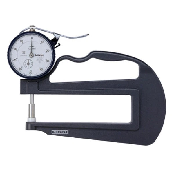 Mitutoyo 7321A Deep Throat Flat Anvil Dial Thickness Gauge 0-10mm