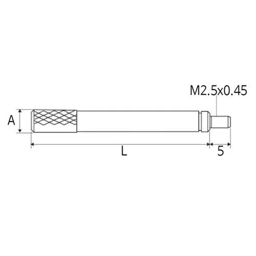 Mitutoyo 21AAA259F Extension Rod Ø5.2 x 50mm for Indicators Gauges