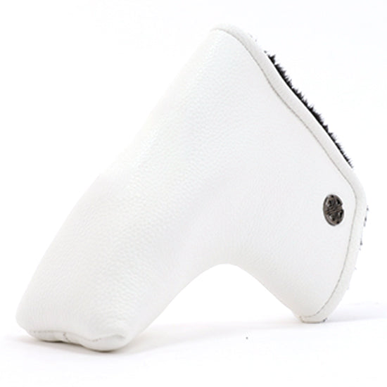 TechSkin Blade Putter Head Cover Pouch PU Club Headcover (White)