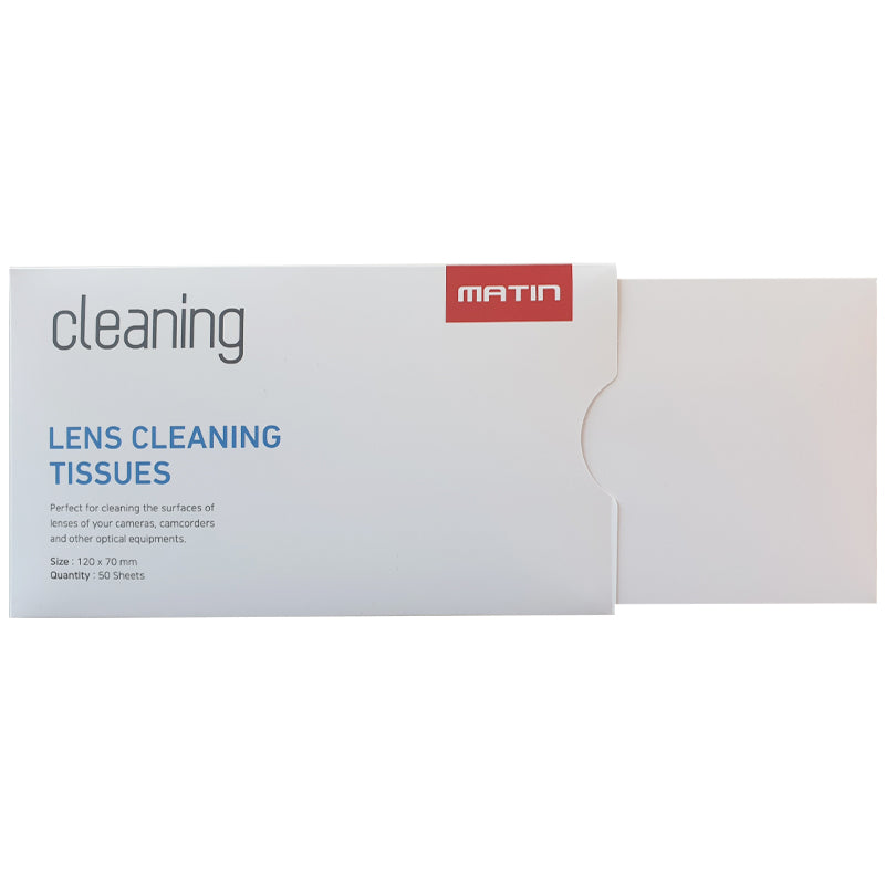 Matin Lens Cleaning Papers Tissues (4 EA x 50 Sheets) Total 200 Sheet