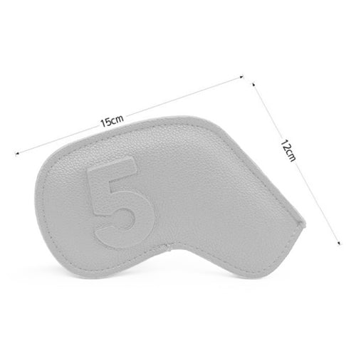 VENUS 8 Pcs Iron Head Cover 5-9/S/A/P Embo Golf Magnetic Headcover (Green)