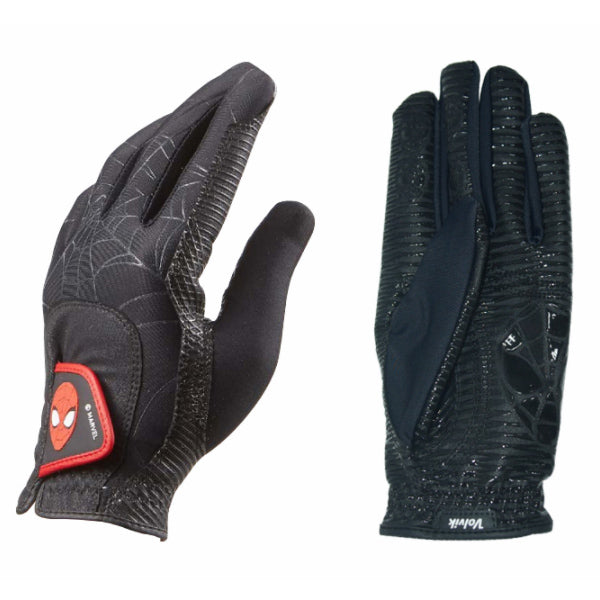 Volvik Marvel Spider-Man Golf Glove Spiderman Gloves (Women's/Both Hand/Black)