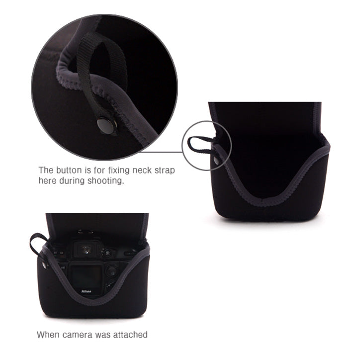 Matin Neoprene Camera Protector Case (M) Black - Korade.com