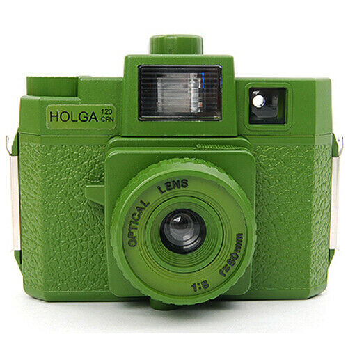 Holga Starter Kit 120 CFN Military Edition Film Camera Medium 120 Format (Green)