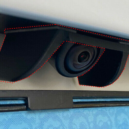 3DM For Tesla Model 3 Rain Shield - Rear Car Camera Camcorder Lens Hood Cover Guard (Carbon)