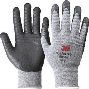 (10 Pair) 3M Comfort Grip STOP Gloves NBR Foam Coated