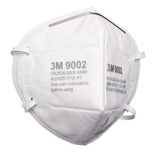 50 Pcs 3M 9002 Particulate Respirator Vertical Flat-Fold Design