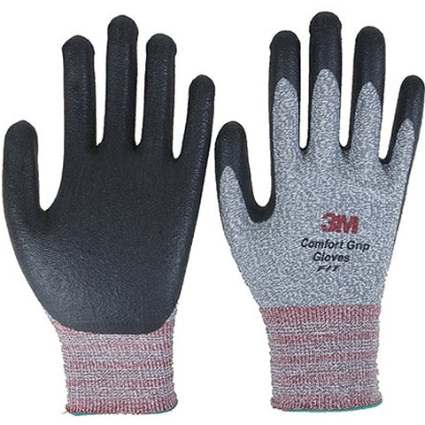 (10 Pair) 3M Comfort Grip FIT Gloves NBR Foam Coated