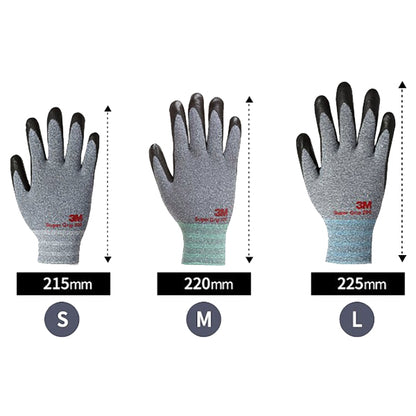 (10 Pair) 3M Super Grip 200 Nitrile Foam Coated Work Safety Gloves (Pink)