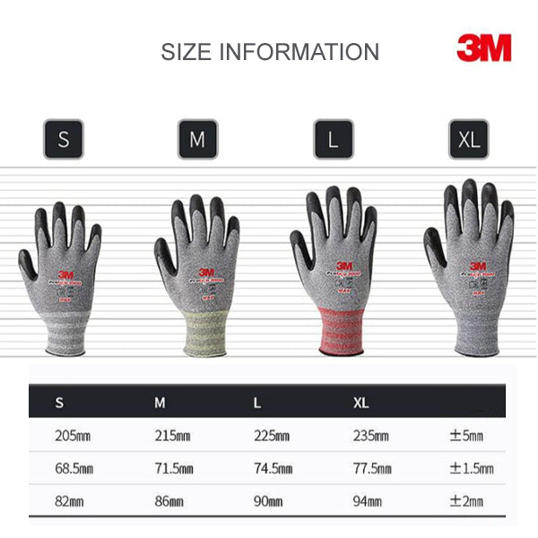 (10 Pair) 3M Pro Grip 2000 Ultra Slim Gloves Construction Builders Mechanic