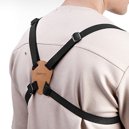 Matin Binocular Harness Strap Quick Release Leather Patch for Eschenbach B&S Hawke Praktica Braun