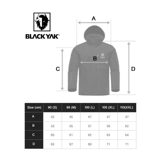 BLACK YAK  Work Wear Winter Jacket Warm Windproof Coat (Black)