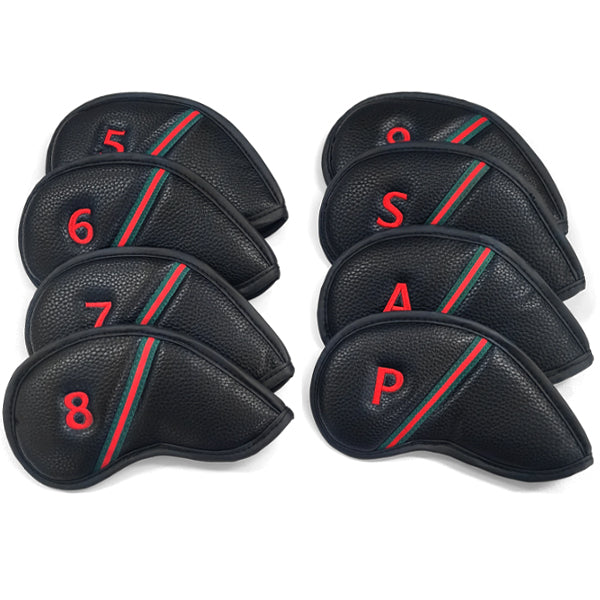 Brence Premium PU Iron Head Cover Set (8 Pcs) #5-9/P/A/S Golf Club Headcover