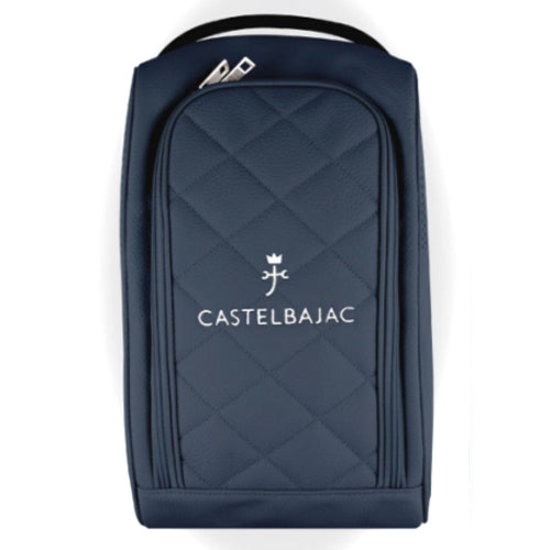 Castelbajac Golf Shoes Ventilated PU Mesh Case Sports Travel Pouch Bag (Navy)