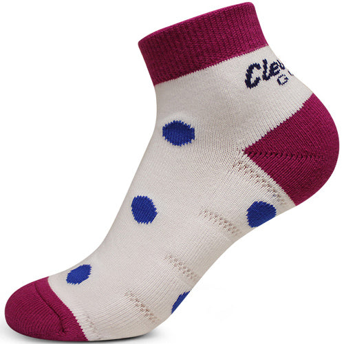 (5 Pair) Cleveland Women's Golf Air-Mesh Sports Ankle Socks (Purple)