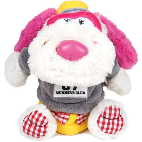 Colly's Bully's Dog Driver Head Cover Plush Cute Doll Golf Club Headcover (Gray)