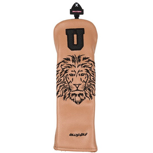 Colly's Golf Lion Champion Utility/Hybrid/Rescue Club Head Cover (Brown)