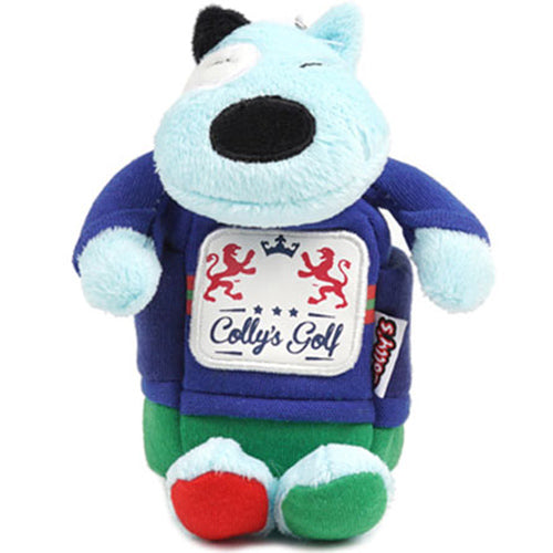 Colly's Golf Ball Tee Pouch Cute Plush Holder Case Bag (Blue)