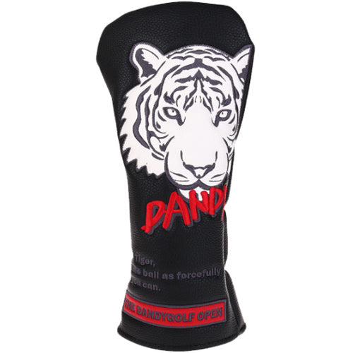 Dandy Tiger Utility/Hybrid/Rescue Head Cover Golf Club Head Cover (Black)