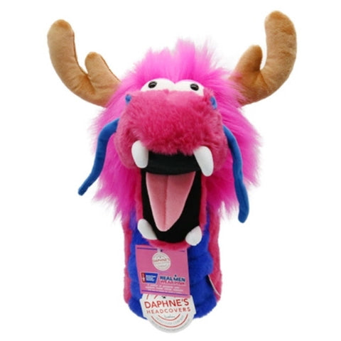 Daphen's Pink Dragon Driver Head Cover Cute Animal Doll Headcover Series