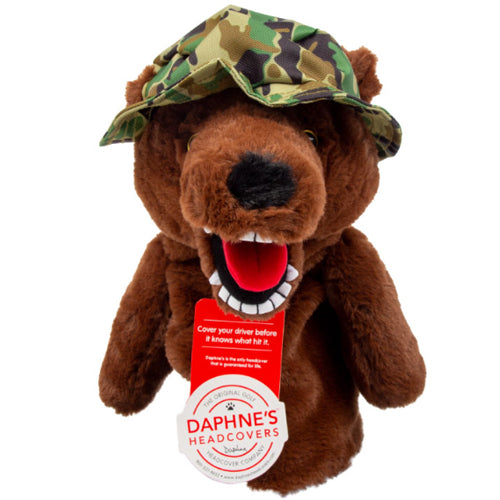 Daphen's Military Bear Driver Head Cover Cute Animal Doll Headcover Series