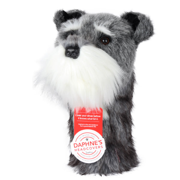 Daphne's Schnauzer Dog Driver Head Cover Plush Cute Animal Doll Headcover