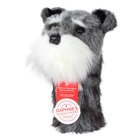 Daphne's Schnauzer Dog Driver Head Cover Plush Cute Animal Doll Headcover