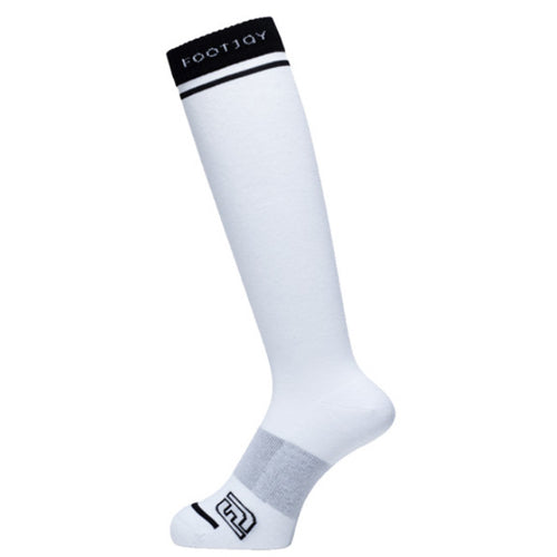 FootJoy FJ Women's Knee Socks Golf Sports Extreme Comfort (White/Black)