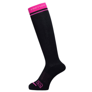 FootJoy FJ Women's Knee Socks Golf Sports Extreme Comfort (Black/Pink)