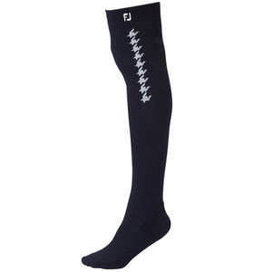 FootJoy FJ Houndstooth Women's Knee Socks Golf Sports Extreme Comfort (Black)