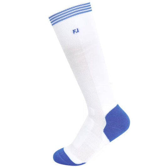FootJoy FJ Pro Dry Women's Knee Socks Maximum Golf Comfort (White/Blue)