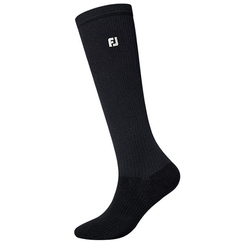 FootJoy FJ Pro Dry Women's Golf Socks Knee Socks Extreme Comfort UV Protective (Black)