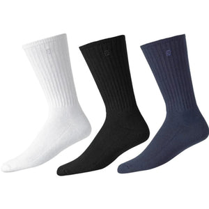 3 Pairs FootJoy FJ ComfortSof Crew Mens Golf Socks Extreme Advanced Comfort