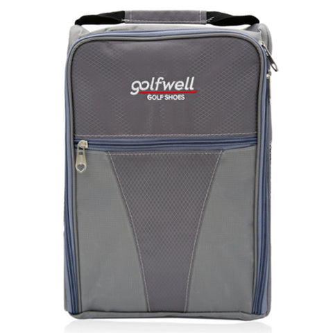 Golfwell Ventilated Golf Shoes Pouch Case Sports Travel Case Bag (Gray)