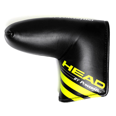 HEAD X1 Blade Putter Head Cover Pouch Golf Club PU Headcover (Black)