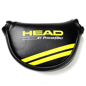 HEAD X3S Mid-Mallet Putter Head Cover Pouch Golf Club PU Headcover (Black)